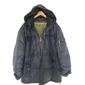 Gap 1969 Heavy Goose Down Navy Blue Puffy Jacket Parka Coat XL Mens Discontinued